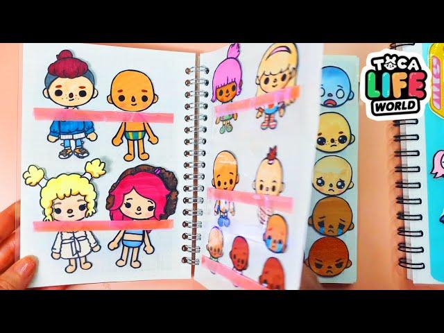 My Handmade Toca Boca Quiet Book  View All Collection of rooms made in notebook