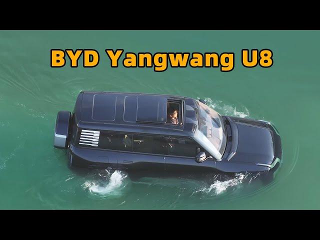 BYD Yangwang U8, a vehicle that can travel in floating water? Emergency flotation demonstration！