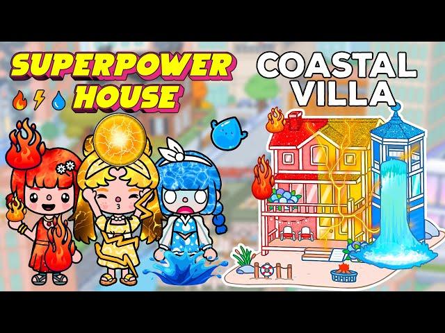 Coastal Villa House For Princesses with The Superpower of InvisibilityToca Boca House Ideas