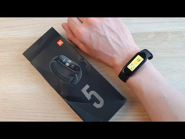 XIAOMI MI BAND 5 - ОБЗОР И ПЕРВАЯ НАСТРОЙКА!