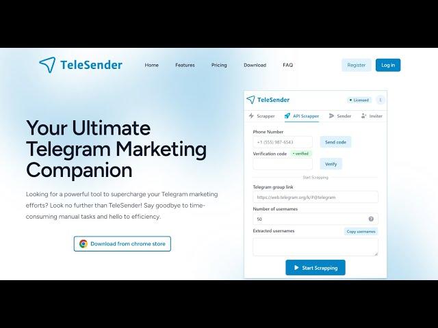 The best telegram marketing tool for 2024 - TeleSender