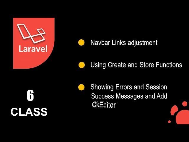 Laravel from Scratch | Create and Store Functions and CKEDITOR[Lecture 6]