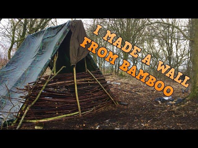 I BUILT A WALL OUT OF BAMBOO!! Ep3