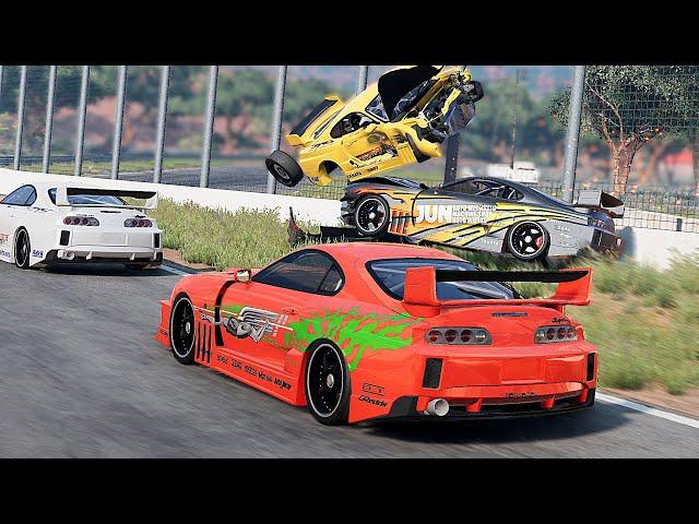 Realistic Racing Crashes #75 | BeamNG Drive