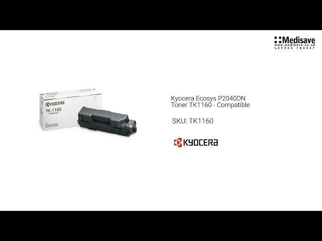 Kyocera Ecosys P2040DN Toner TK1160 Compatible TK1160