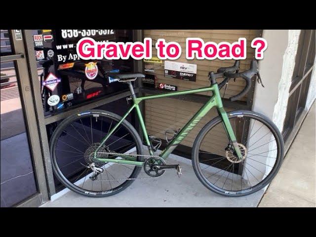 Canyon Grail Gravel to Road Conversion