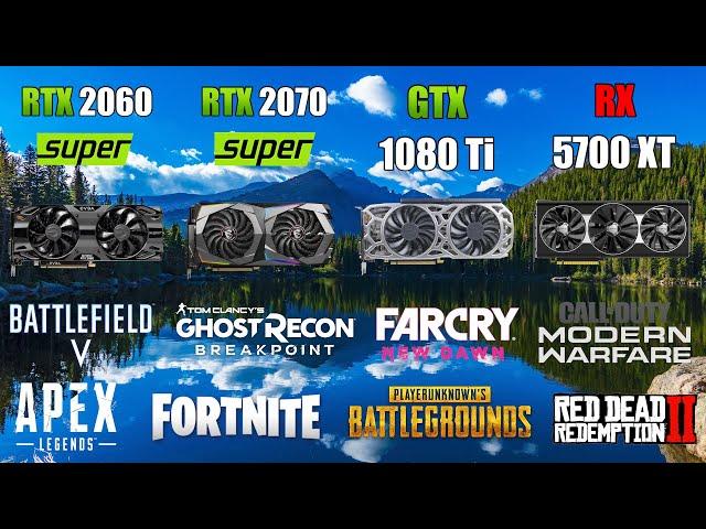 RTX 2060 Super vs RTX 2070 Super vs GTX 1080 Ti vs RX 5700 XT - Test in 11 Games - 1440p