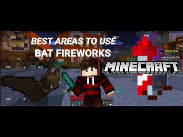 Best Area To Use Bat Fireworks | FakePixel | #fakepixelskyblock #SubhanGamerX