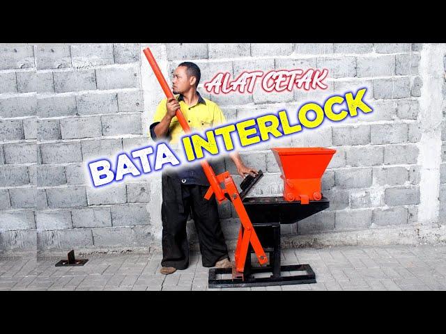 Alat cetak bata interlock I cetakan bata interlock I Mesin Bata Interlock Manual I Mulia  Mesin