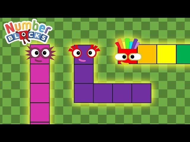 Snake Game Animation - Numberblocks Series 8 | Number blocks S7 | Learn Times Tables