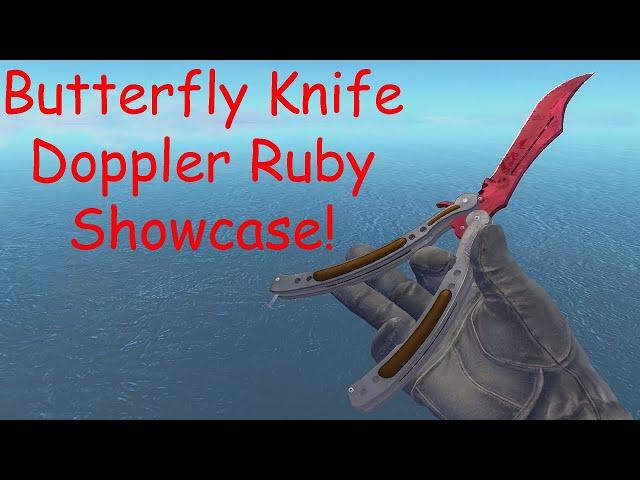 Butterfly Knife Doppler Ruby Showcase! (CS:GO Skin Showcase)