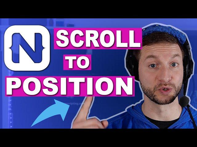 Scroll to Relative Position or ID in NativeScript Tutorial