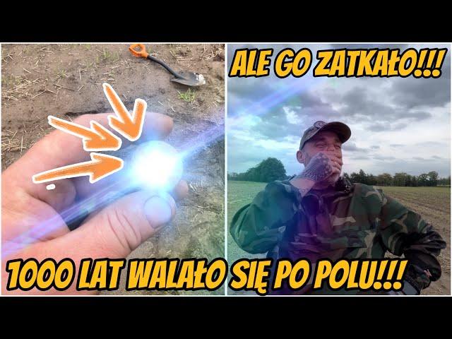 Wypatrzył to na polu!!! Wykrywaczem nigdy by tego nie znalazł!!! Mega znalezisko!!!