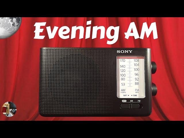 Sony ICF-19 AM FM Radio Evening AM