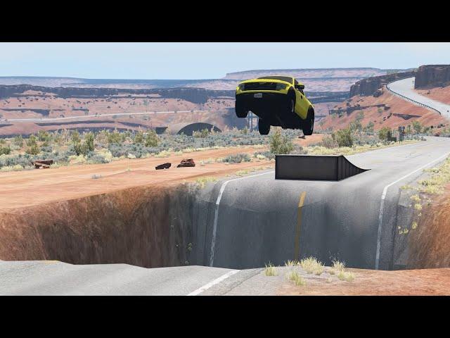 Cars vs Giant Pit OMG #7  – BeamNG.Drive