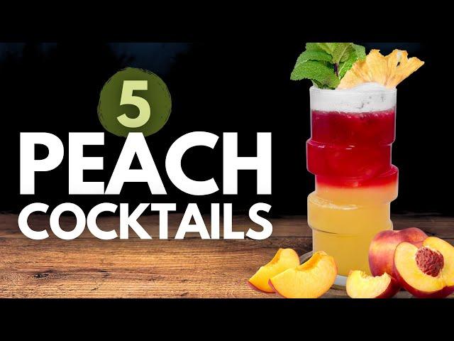 I RE-INVENTED 5 famous PEACH COCKTAILS - Did they taste good?