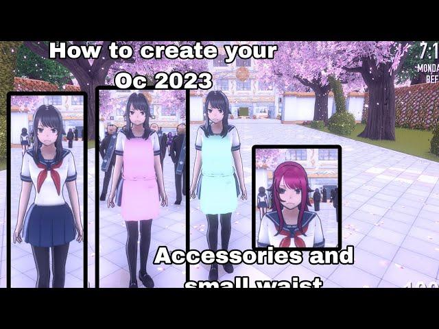 How add Apron long, Hair and Waist Small tutorial/ #yanderesimulator #2023 #tutorial #game #MakeOc