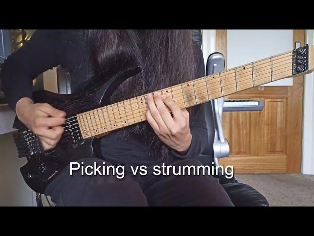 Picking vs strumming