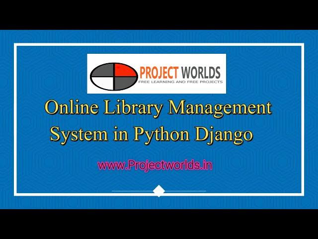 Library Management System  Project in Django Python