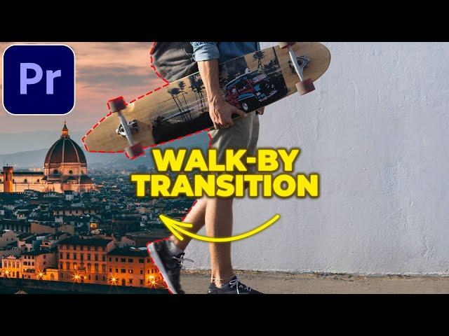 Walk By Transition Tutorial in Premiere Pro | Mask Transition Effect