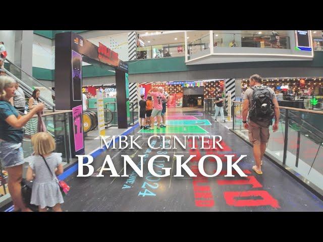  4k | MBK Center BANGKOK Walking Tour,  Favorite Shopping Mall for tourist