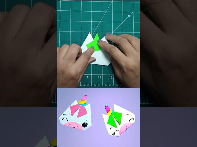 Origami Unicorn . Full tutorial is available on my Channel. #shorts #trending #youtubeshorts