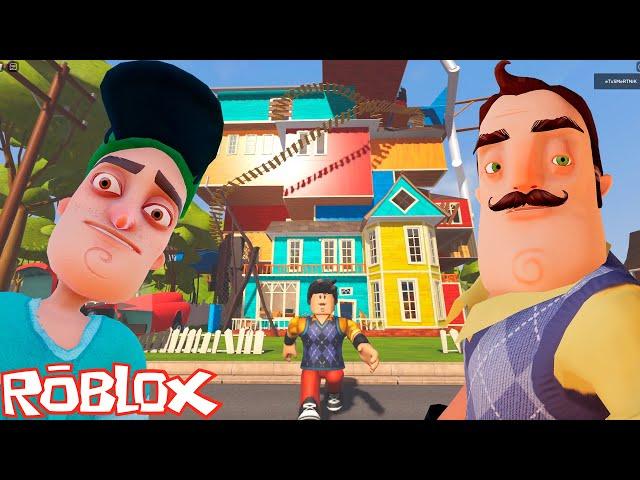 ШОУ ПРИВЕТ СОСЕД!3 АКТ В РОБЛОКСЕ КВАДРАТНОГО СОСЕДА!ИГРА HELLO NEIGHBOR 2 В ROBLOX ПРОХОЖДЕНИЕ КАРТ