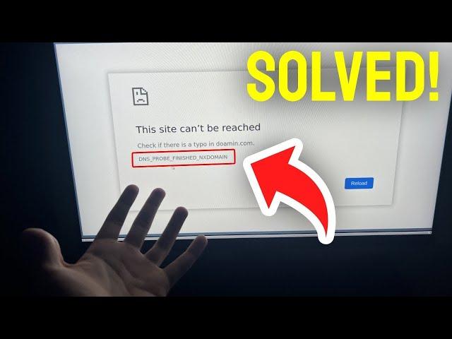 DNS PROBE FINISHED NXDOMAIN Error in Chrome - FIXED!