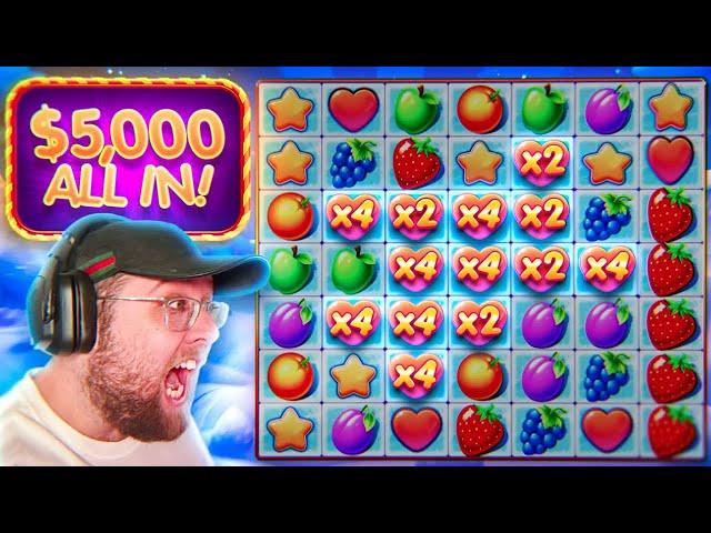 I SPUN INTO A HUGE ALL IN FRUIT PARTY BONUS BUY! (INSANE)