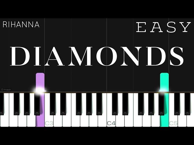 Rihanna - Diamonds | EASY Piano Tutorial