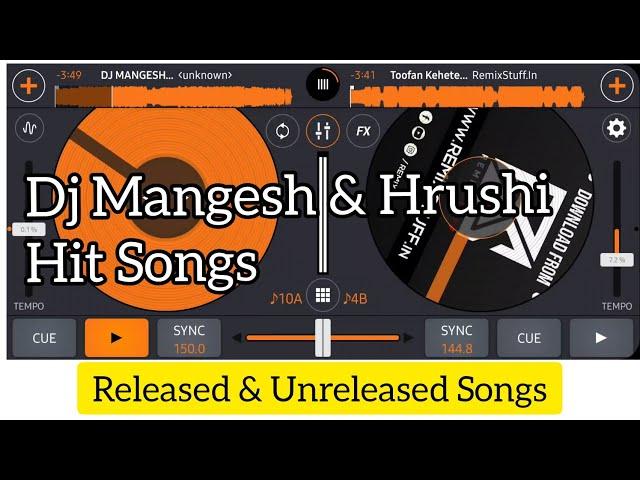 Dj Mangesh & Hrushi Hit Songs Mix On Cross dj