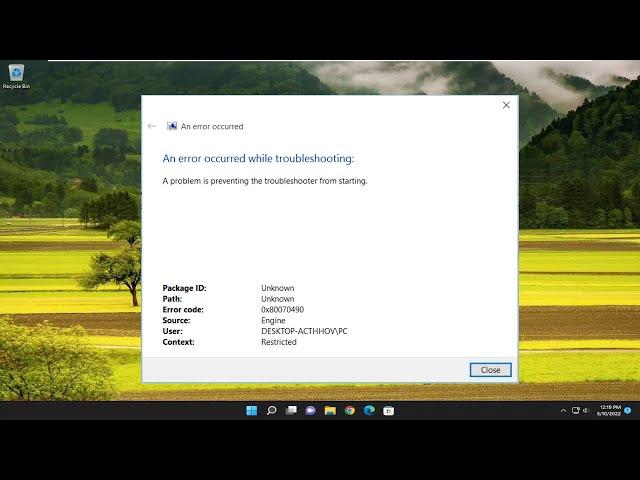 An Error Occurred While Troubleshooting In Windows 11/10 FIX [Tutorial]