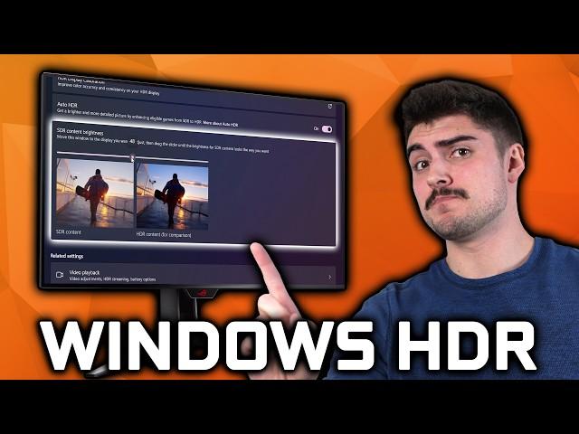 Windows SDR Content Slider (HDR Settings Guide)