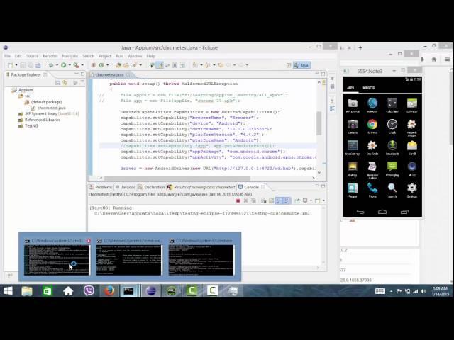 Appium Tutorial- Webapp Test using chrome browser