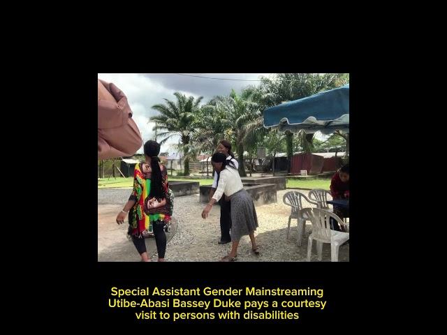 Utibe Abasi Bassey@utybassey-duke9734 meets with people with disabilities in Cross River State.