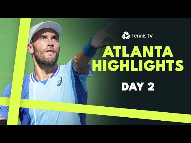 Coric Battles Mayot; Nakashima, Rinderknech & McDonald Feature | Atlanta 2024 Day 2 Highlights