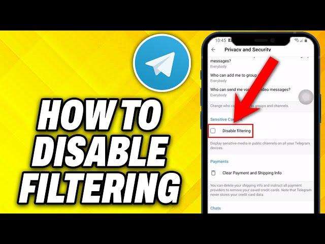 How To Disable Filtering On Telegram (2025)