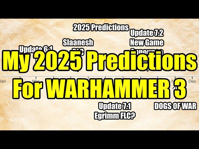 My 2025 Predictions Timeline For Total War Warhammer 3 & New Game Announce