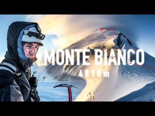 AL LIMITE DELLE FORZE SCALO IL MONTE BIANCO 4810m