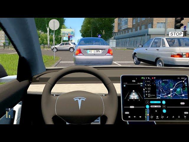 City Car Driving - Tesla Model 3 - Normal Driving