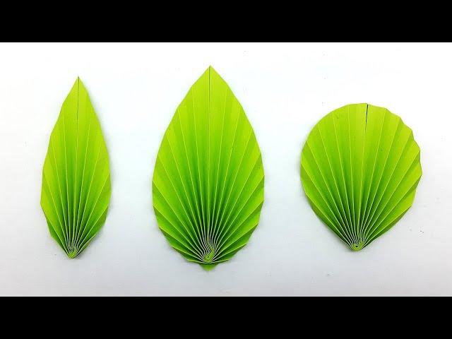 3 Easy DIY Paper Leaves making Instructions (Paper Leaf Pattern)