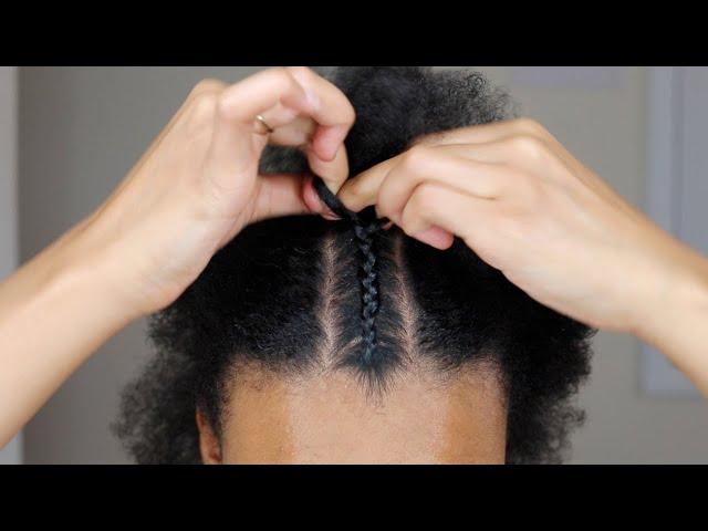 How To Cornrow Your Own Hair for Beginners Tutorial Part One