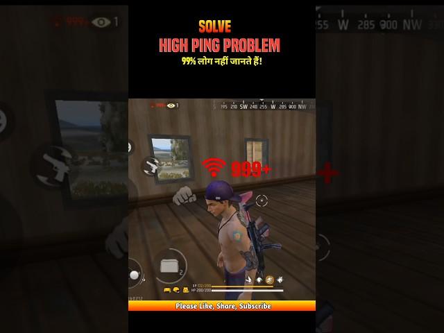 Free Fire High ping( 999+ Network )Problem Solve #freefire #shorts