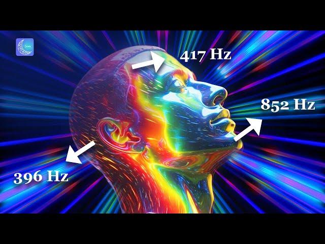 Stop Thinking Too Much - 396 Hz + 417 Hz + 852 Hz - Cleanse Self-Sabotage & Self-Doubt, Let Go Fear