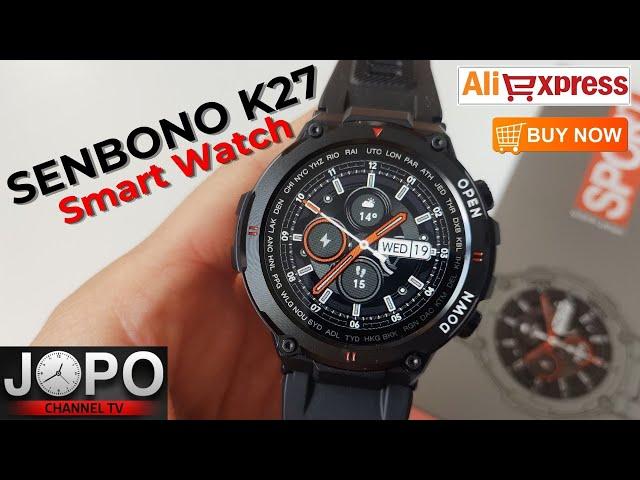 SENBONO K27 Rugged Sport Smart Watch, Fitness Tracker, Heart Rate│Smart Watch Review│Subtitles