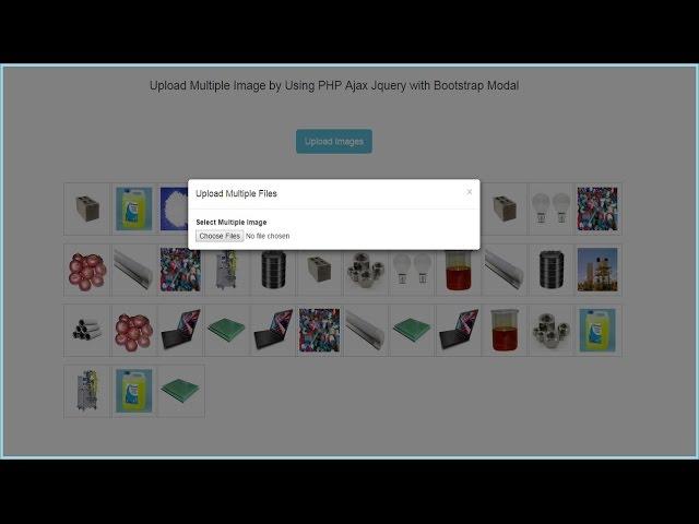 Upload Multiple Files by Using PHP Ajax Jquery with Bootstrap Modal