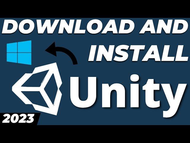 How to download and install Unity in Windows 10 using Unity Hub tutorial in 2024