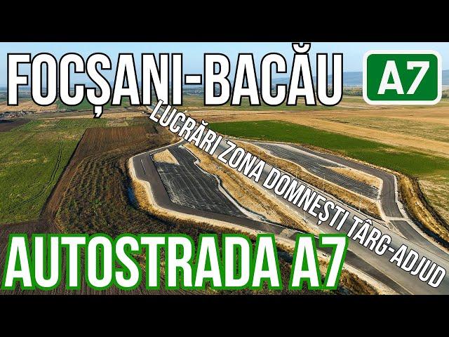 AUTOSTRADA A7 Focsani-Bacau lot 2 | Lucrari zona Domnesti Targ-Adjud Pod peste Trotus 23.10.2024