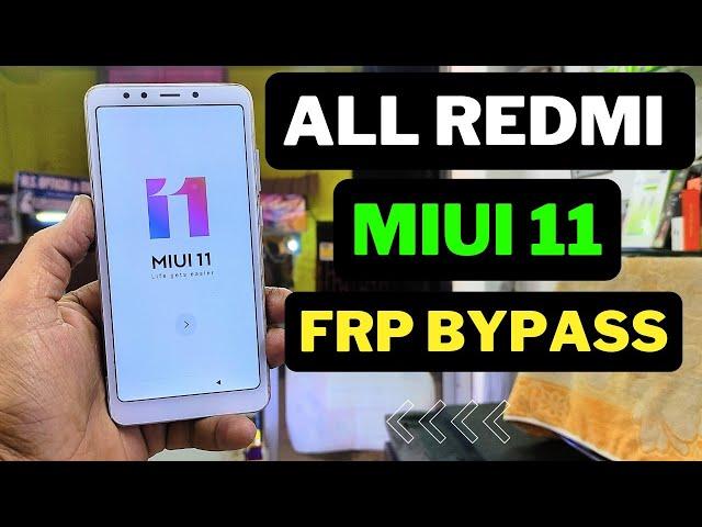 All Redmi MIUI 11 Frp Bypass | MIUI 11 frp bypass | MIUI 11