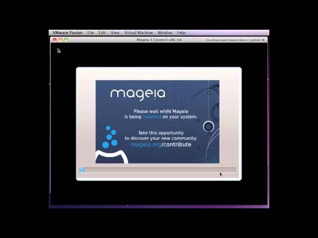 Linux Mageia 3 Gnome3 Installation on VMware Fusion 5